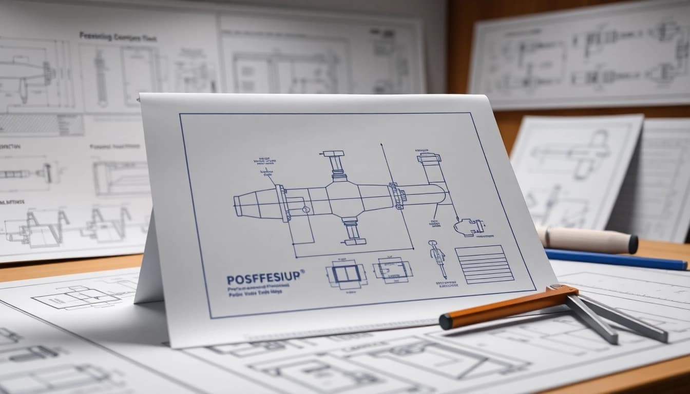 Visual representation of Pressure Vessel Design showcasing technical schematics and engineering tools.