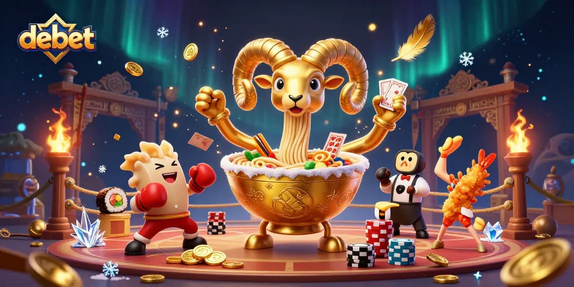 Engage with debet-focused gaming excitement in this immersive 3D casino scene featuring vivid characters and dynamic elements.