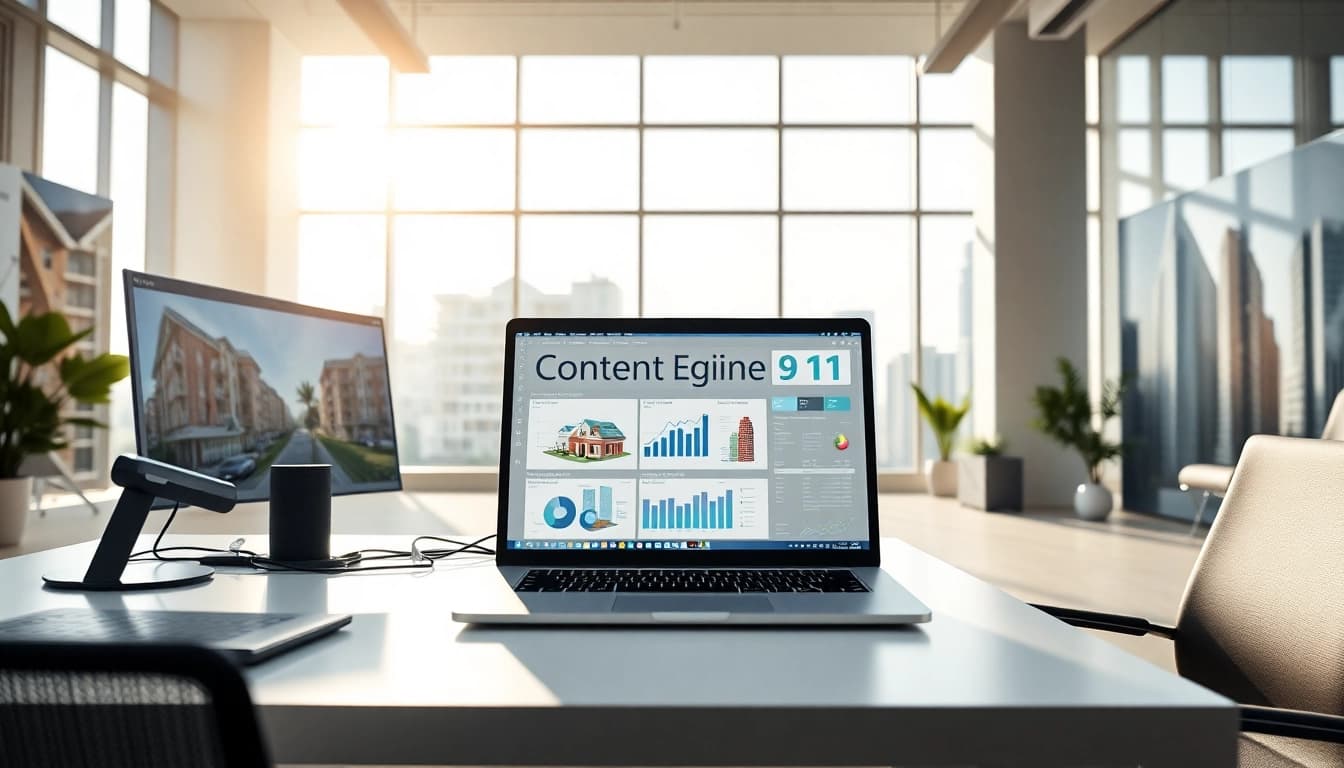 Utilizing AI content engine for property developers, creating impactful digital marketing visuals.