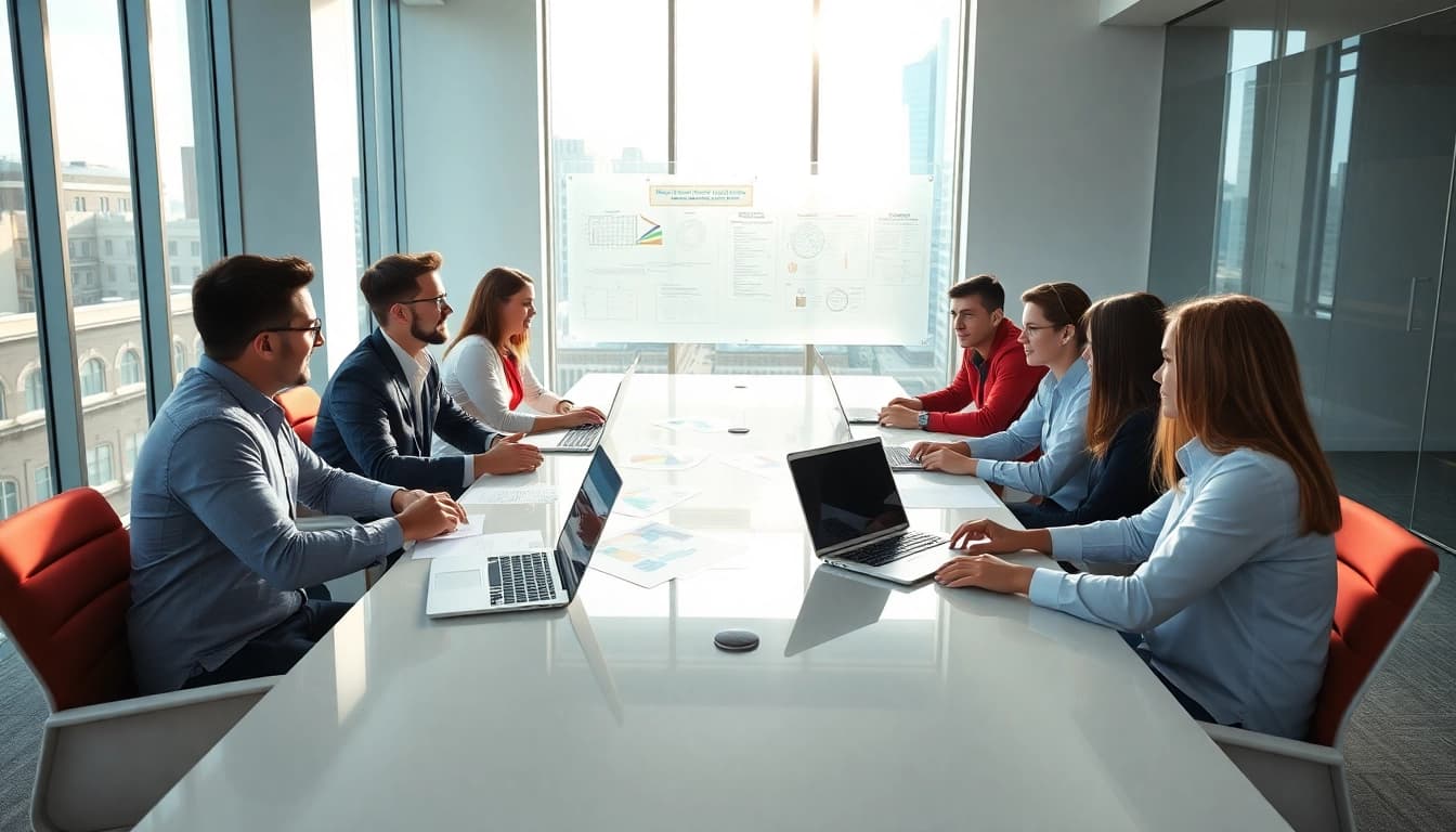 Enhance your business insights with theredandwhitemagz.com, showcasing a diverse professional teamwork scenario.