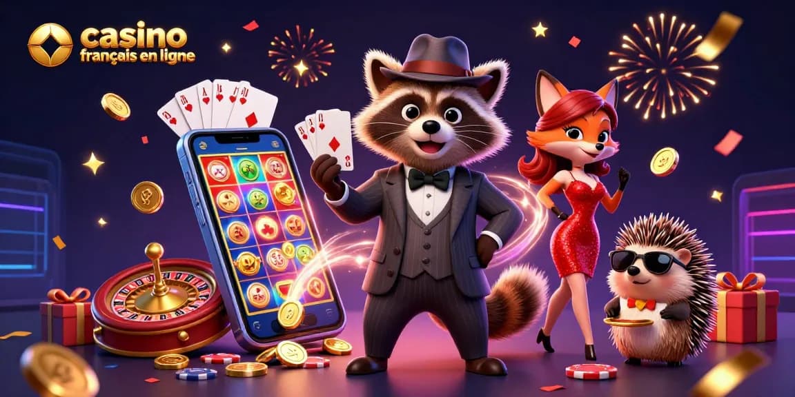 Vivez l'action dans un casino français en ligne animé avec des personnages captivants et des éléments de jeu éblouissants.
