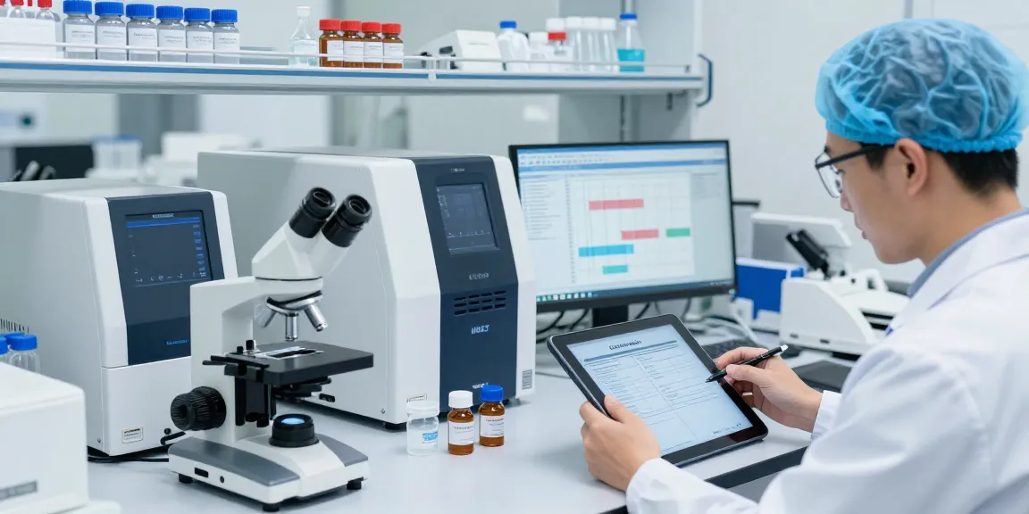 Research in peptides at koipeptidescanada.com lab with vials and analysis data.