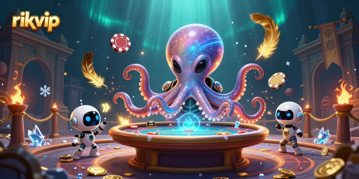 Experience thrilling gameplay at rikvip with a vibrant alien poker scene and dynamic casino elements.