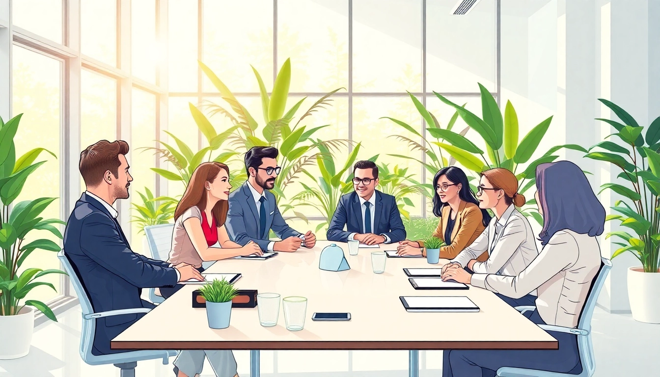 Engagement in a business meeting about ccl rates 2026 with diverse participants.
