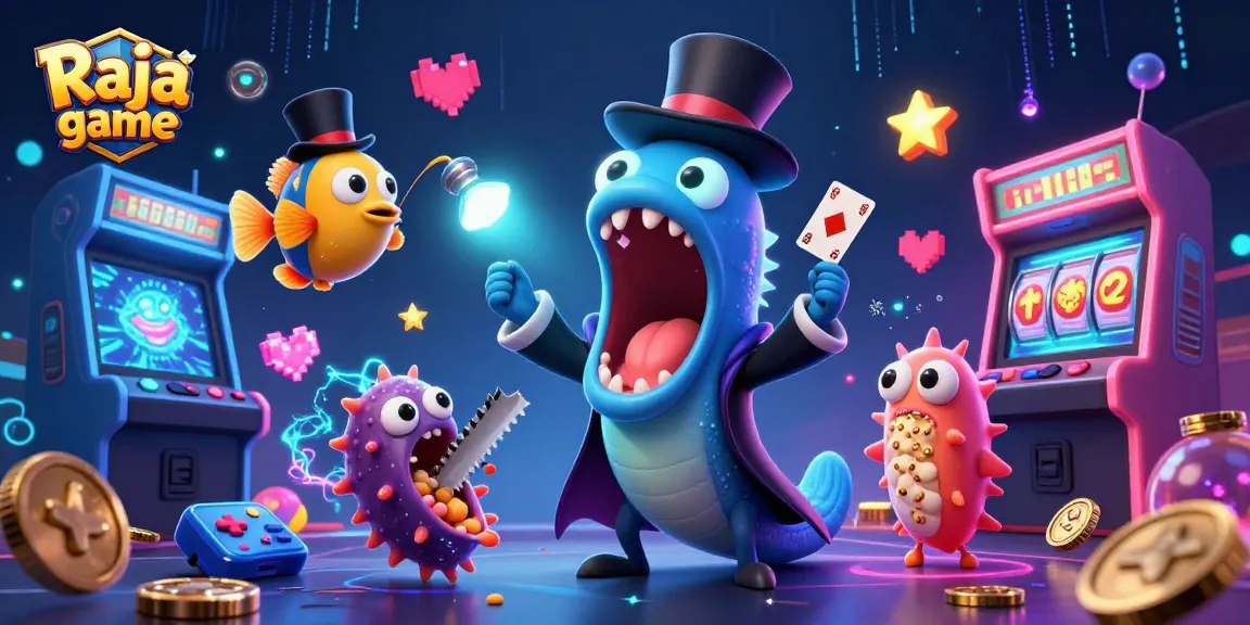 Raja game showcases exciting card tricks and casino fun in a vibrant underwater scene.