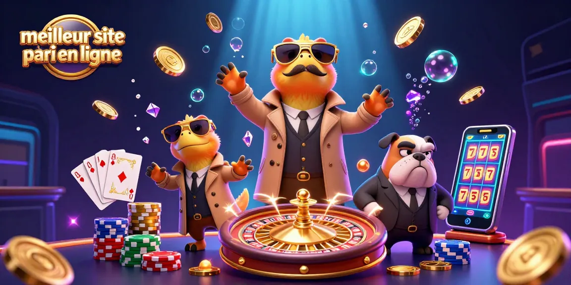 Les raptors en trench-coat à la recherche du meilleur site de pari en ligne dans un casino animé.