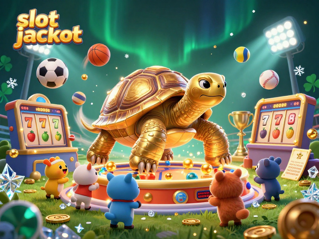 Experience the thrill of slot jackpot wins in an animated 3D casino scene filled with joy and excitement.