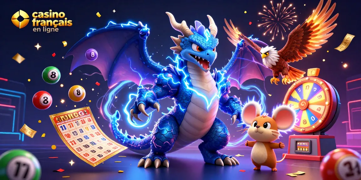 Jouez à casino francais en ligne avec des dragons et des ballons de loterie.