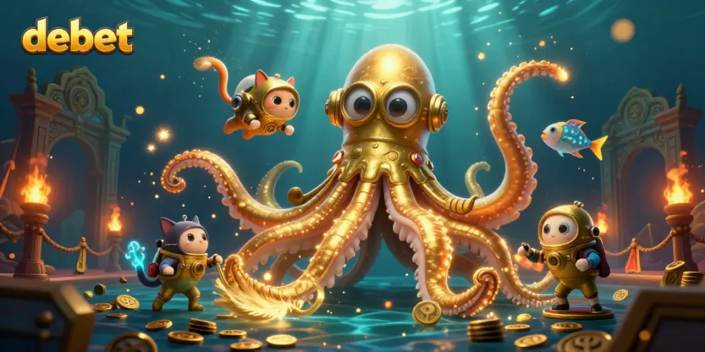 Experience vibrant underwater gaming excitement with Debet's captivating casino adventure.