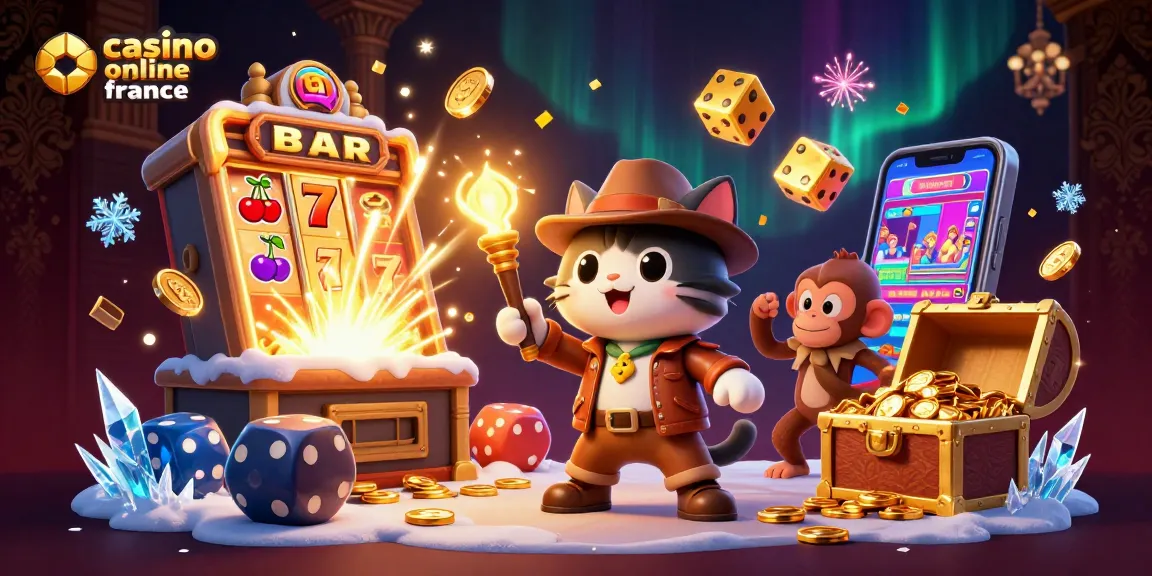 Venez découvrir l'univers captivant du casino en ligne France avec un chat archéologue et ses trésors magiques.