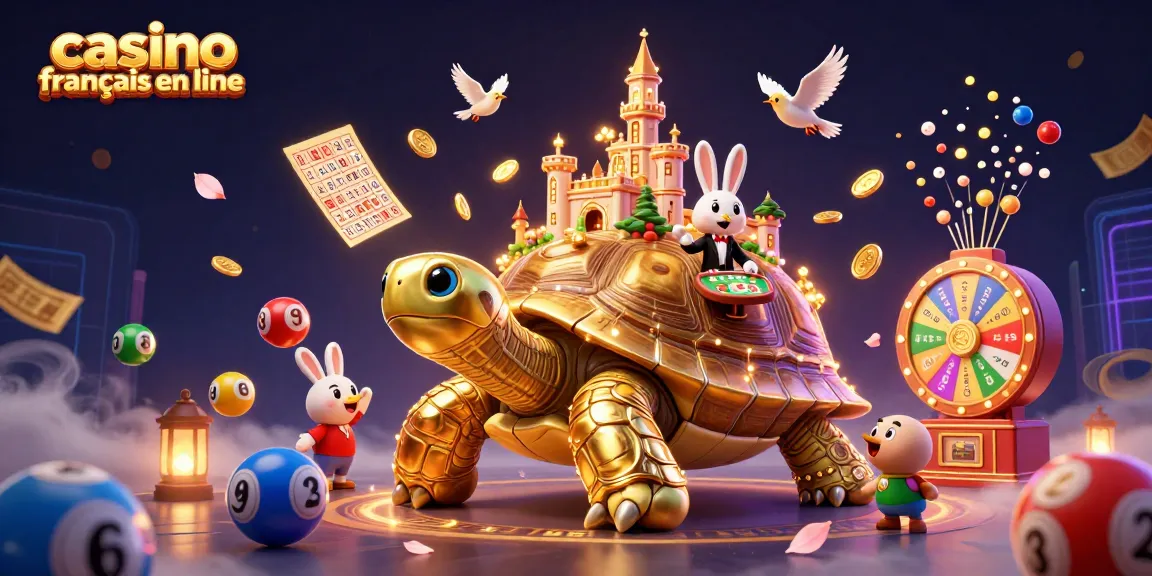 Plongez dans l'univers des jeux avec ce casino français en ligne animé, rempli de personnages et d'éléments de jeu.
