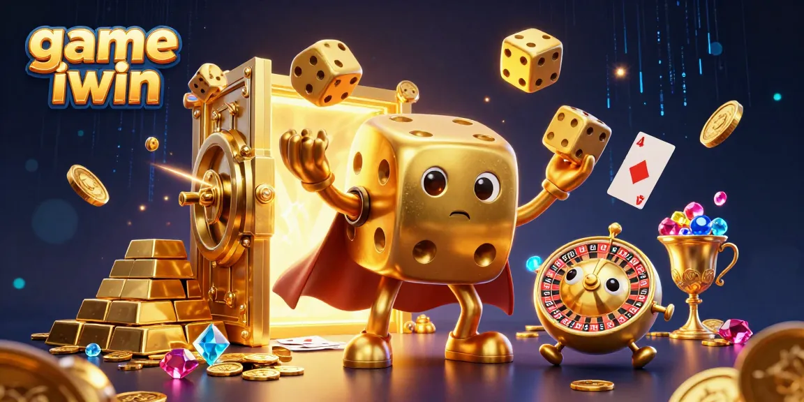 Engage in the vibrant world of game iwin, where a golden dice golem juggles wealth and fortune.