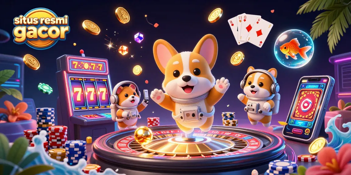 Mainkan situs resmi gacor dengan berbagai elemen slot dan instruksi dari karakter menggemaskan.