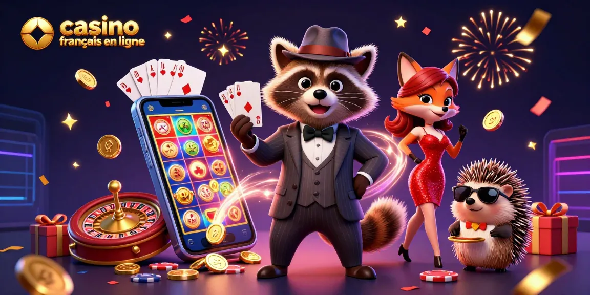 Vivez l'action dans un casino français en ligne animé avec des personnages captivants et des éléments de jeu éblouissants.