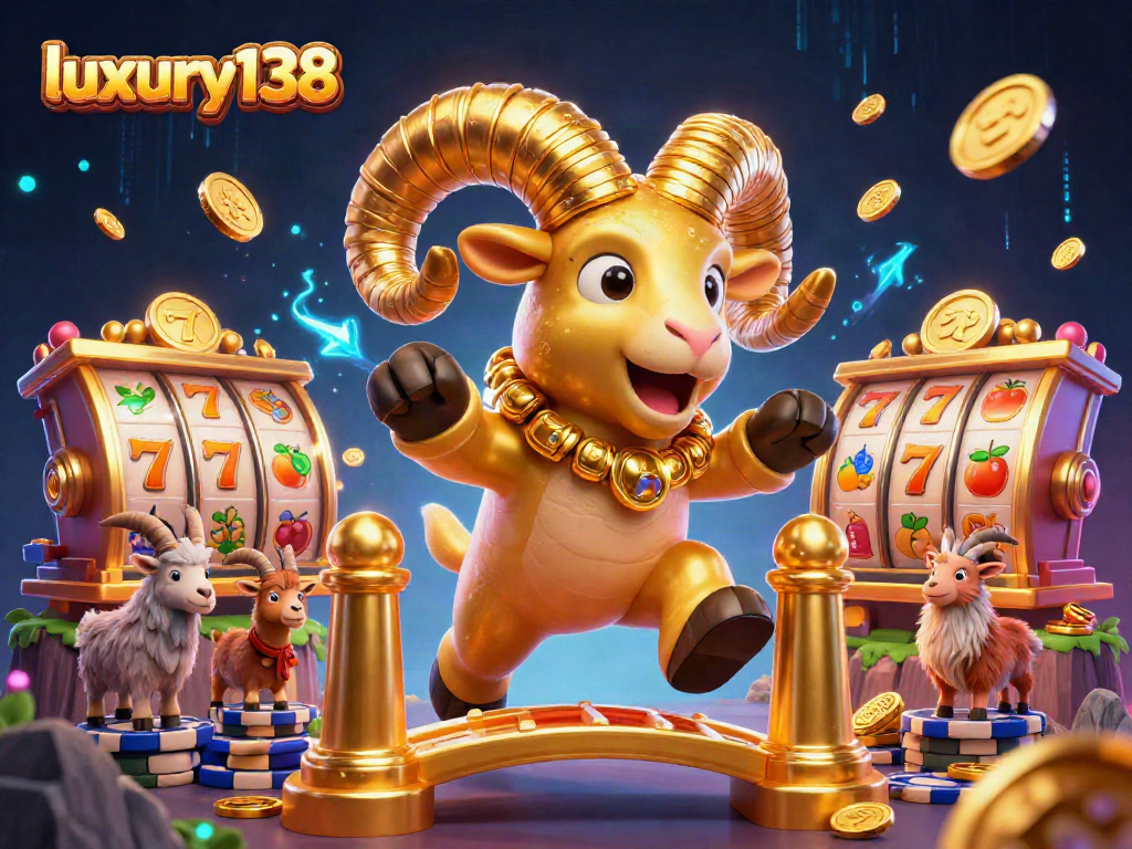 luxury138 ram emas bermain slot dengan simbol yang bersinar dan jackpot menarik perhatian