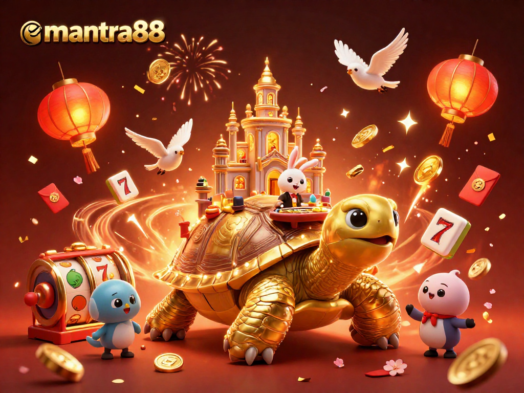 Experience thrilling slots with mantra88’s vibrant gaming universe featuring fun characters and celebratory elements.