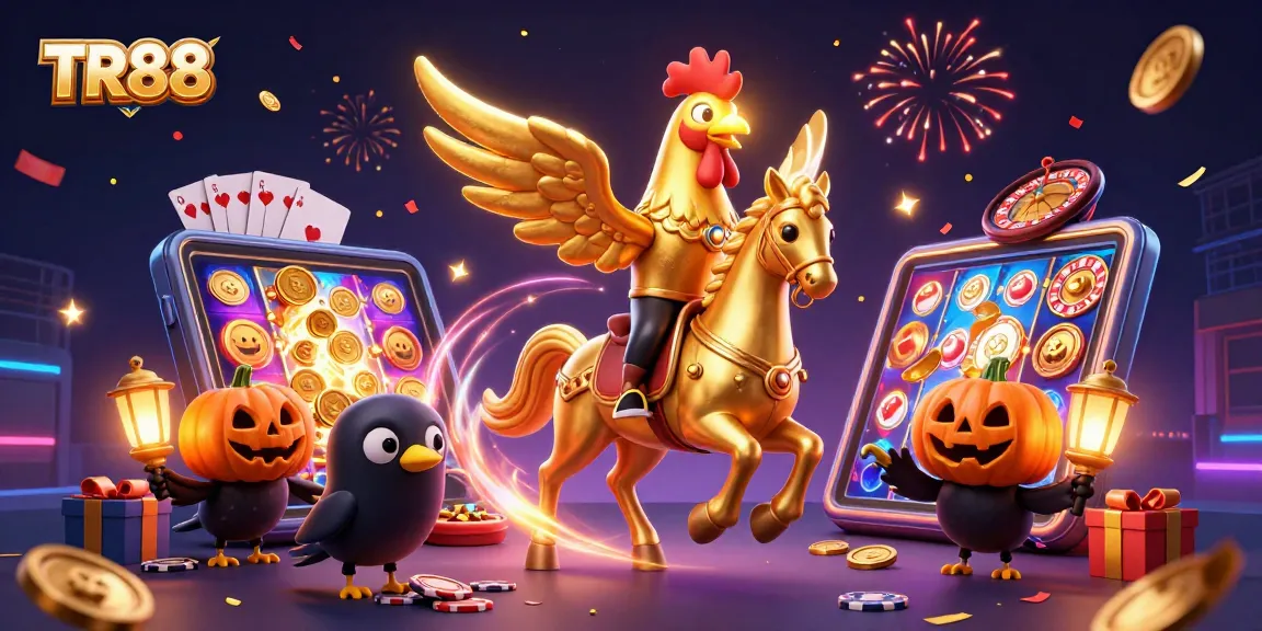 Engage with TR88's thrilling casino adventure featuring dynamic gaming elements and vibrant characters.