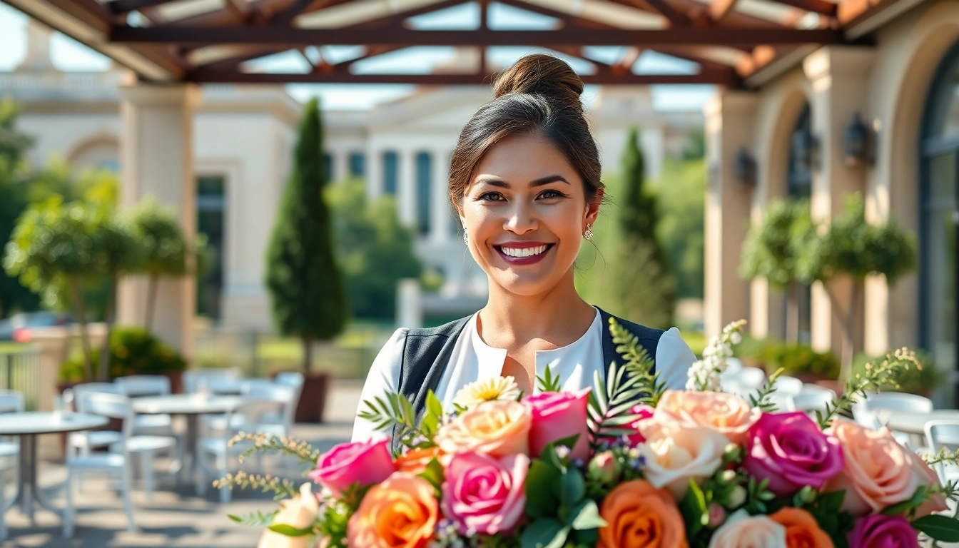 Washington dc wedding coordinator overseeing a beautifully arranged outdoor wedding setup in D.C.