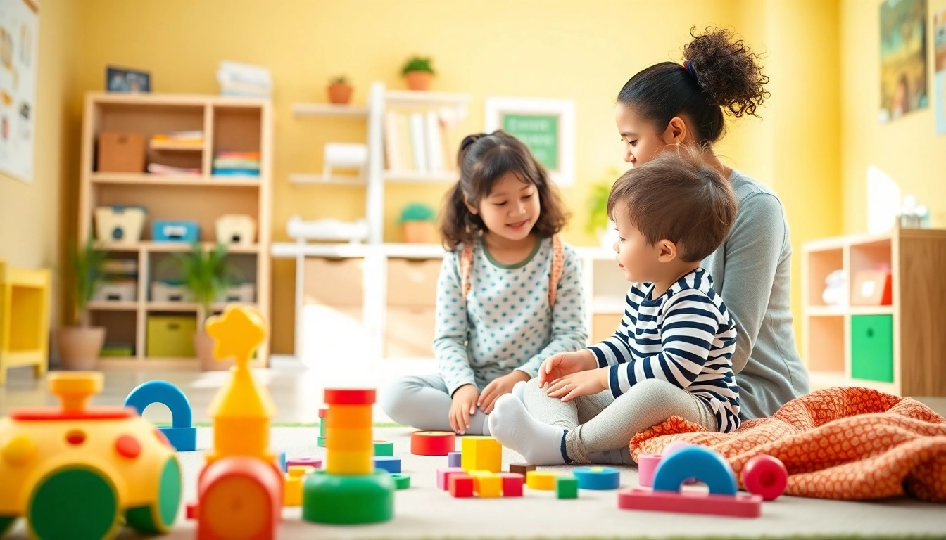 Understanding what is ABA therapy in a colorful therapy session featuring therapist and child.