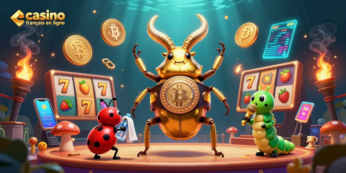 Jouez dans un casino français en ligne avec une scène dynamique de personnages de dessin animé 3D colorés.