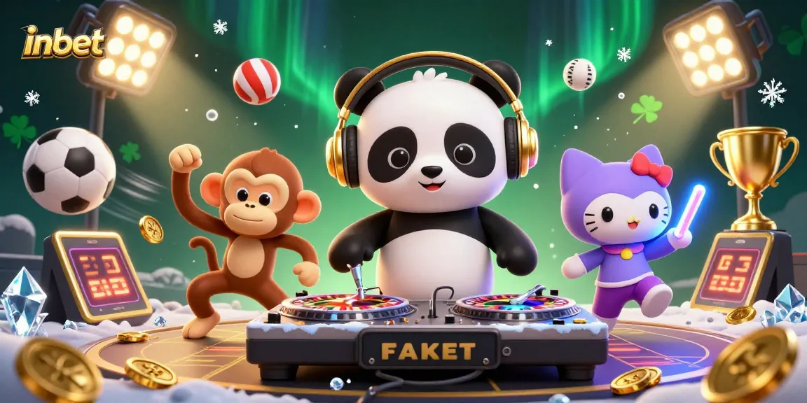 Experience thrilling action with inbet in a vibrant 3D casino scene filled with excitement and energy.