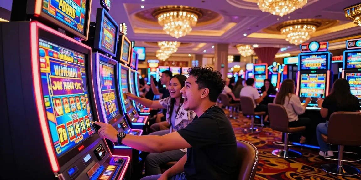 Experience the thrill of winning at slot gacor hari ini machines in a vibrant casino setting.