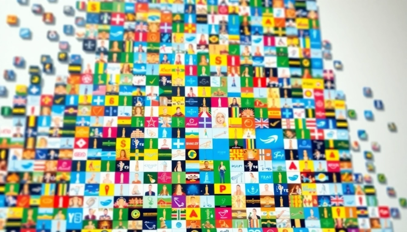 Engaging mosaic illustrating the million dollar homepage theme with vibrant colors and small business ads.