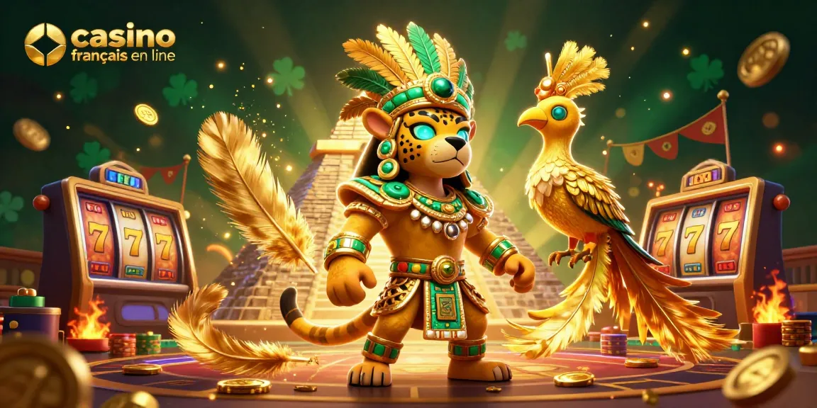Jouez au casino français en ligne avec enthousiasme dans une illustration animée captivante.
